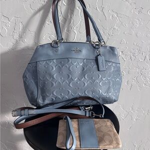 Coach Brooke carryall and wristlet set